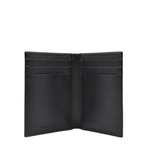 Prada Mens Saffiano Leather Vertical Card Black - Picture 2 of 8